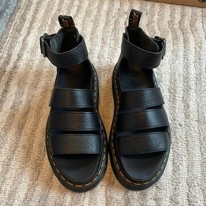 Dr. Martens Clarissa II Quad Black Leather Sandals